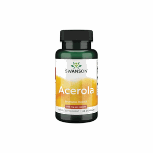 Acerola ir natūralus Vitaminas C kapsulės N60