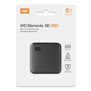 WD Elements SE SSD 2TB - Portable SSD, up to 400MB/s read speeds, 2-meter drop resistance