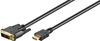 Goobay DVI-D/HDMI cable, gold-plated HDMI to DVI-D, 2 m