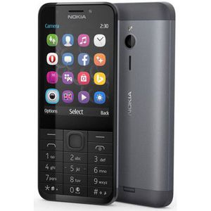 Nokia 230 DS Dark Silver RM-1172 - mobilusis telefonas, tamsiai sidabrinis