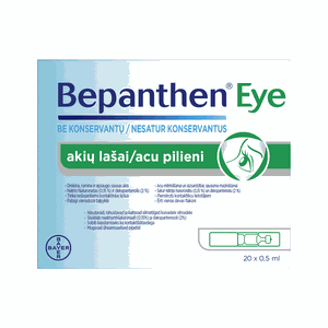 Bepanthen Eye akių lašai 0,5 ml, N20