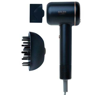 Plaukų džiovintuvas Adler Hair Dryer AD 2270 SUPERSPEED 1600 W Number of temperature settings 3 Ionic function Diffuser nozzle Black