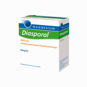 Magnesium Diasporal 400 mg milteliai geriamajam tirpalui paketėlyje N20
