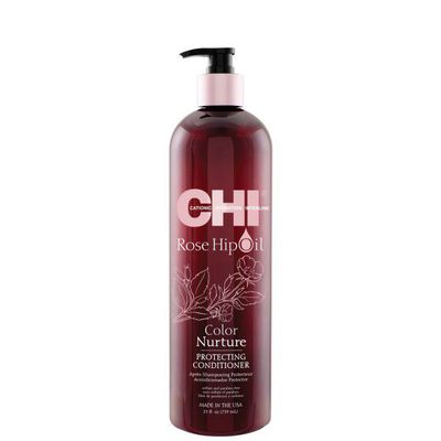 CHI Rose Hip Oil Color Nurture Protecting Conditioner Apsaugantis kondicionierius dažytiems plaukams, 739ml