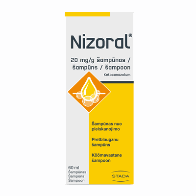 NIZORAL 20 mg/g šampūnas 60 ml