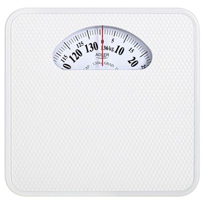 Svarstyklės Adler Mechanical Bathroom Scale AD 8179w Maximum weight (capacity) 136 kg Accuracy 1000 g White