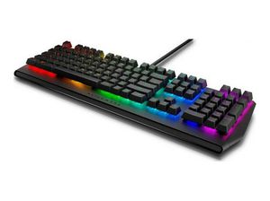 Klaviatūra Dell Alienware RGB AW410K Mechanical Gaming Keyboard, RGB LED light, QWERTY US International, Wired, Dark side of the moon, CHERRY MX Brow