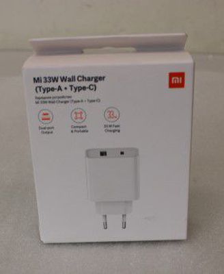 SALE OUT. Xiaomi Mi 33W Wall Charger (Type-A+Type-C) EU, DAMAGED PACKAGING | Wall Charger (Type-A+Type-C) EU | Mi 33W | DAMAGED PACKAGING