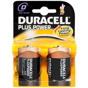 DURACELL Plus Power MN1300 D (LR20), 2-pack