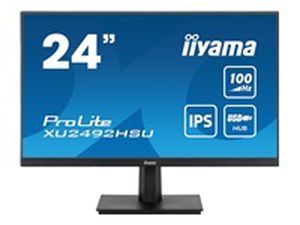 IIYAMA XU2492HSU-B6 24inch ETE IPS-panel 1920x1080 100Hz 250cd/m Speakers HDMI DisplayPort 0.4ms MPRT FreeSync USB-HUB