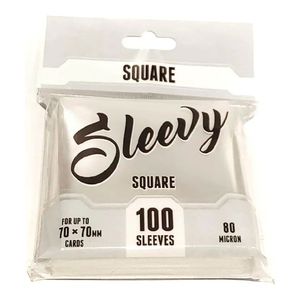 Sleevy SQUARE – Clear (100 sleeves 70x70 mm)