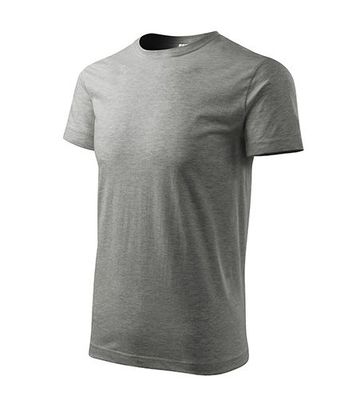 Marškinėliai Heavy New 137 Unisex Dark Gray Melange