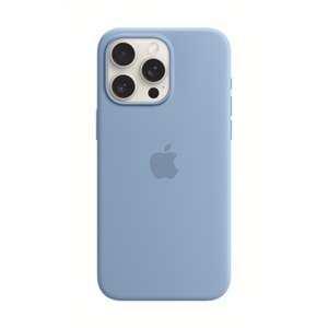 Apple iPhone 15 Pro Max Silicone Case with MagSafe - Winter Blue Apple