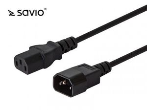 Elmak Power cord extension cable C13 / C14 Savio CL-99 10 pcs. 1.2m pack