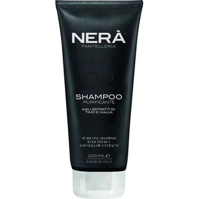 NERA 02 Purifying Shampoo With Thymus &amp; Mallow Extracts Valomasis šampūnas riebiai galvos odai, 200ml