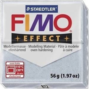 Modelinas FIMO Effect, 57 g, blizgios sidabrinės spalvos