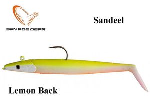 Guminukas Savage Gear Saltwater Sandeel Lemon Back 12.5 cm