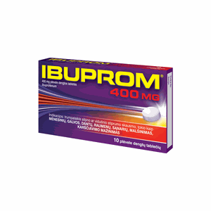 Ibuprom 400 mg plėvele dengtos tabletės N10