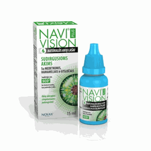 NaviVision Plus lašai sudirgusioms akims 15 ml