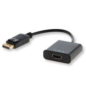 Savio CL-55 vaizdo kabelio adapteris 0,2 m DisplayPort HDMI A tipo (standartinis) Juoda