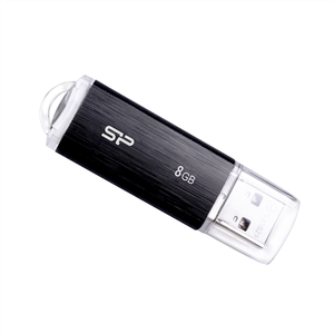 SILICON POWER 8GB, USB 2.0 FLASH DRIVE ULTIMA U02, BLACK