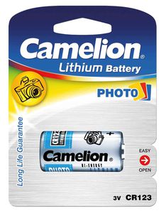 Baterija Camelion CR123A, Lithium, 1 vnt