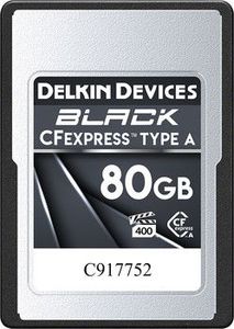 Delkin memory card CFexpress 80GB Black Type A