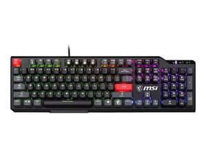 Klaviatūra MSI VIGOR GK41 DUSK LR US Gaming keyboard Wired US Black Kailh Red