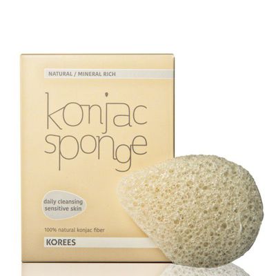 Korees Veido kempinėlė Konjac Sponge (balta), 1 vnt.
