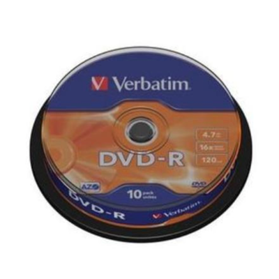 Verbatim DVD-R AZO Matt Silver 4.7 GB, 16 x, 10 Pack Spindle