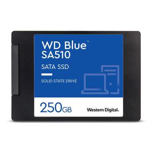 SSD|WESTERN DIGITAL|SA510|250GB|SATA 3.0|Write speed 440 MBytes/sec|Read speed 555 MBytes/sec|2,5"|TBW 100 TB|MTBF 1750000 hours|WDS250G3B0A