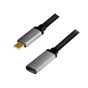 USB-C M/F cable, 4K/60Hz , alu, 0.5m