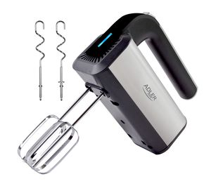 Mikseris Adler Hand mixer AD 4225 Hand Mixer 300 W Number of speeds 5 Turbo mode Stainless steel