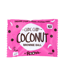 Ekologiškas šokoladinis rutuliukas su kokoso ir šokolado gabaliukais – Roobar