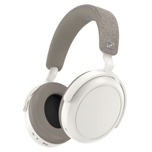 Sennheiser Momentum 4 (M4AEBT) baltos bevielės Bluetooth ausis uždengiančios ausinės su mikrofonu | Naujas prisitaikantis triukšmo slopinimo ir skaidrumo režimai