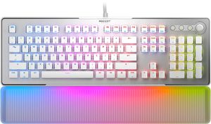 ROCCAT Vulcan II MAX RGB White Mechanical Keyboard (US, Red switch)