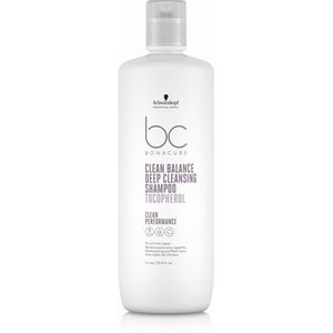 Schwarzkopf Professional BC Clean Balance Deep Cleansing Shampoo Giliai valantis šampūnas, 1000ml