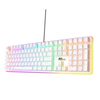 Royal Kludge RK918 RGB white wired mechanical keyboard | 100%, Brown switches, US