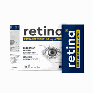 RETINA 50 mg/20 mg paketėliai N28