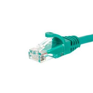 NETRACK BZPAT16G patch cable RJ45 snagless boot Cat 6 UTP 1m green