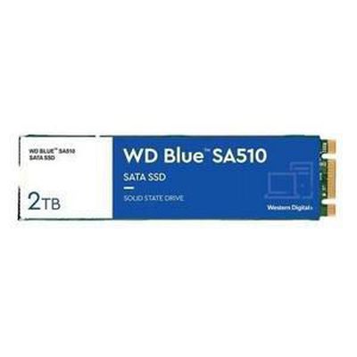 SSD|WESTERN DIGITAL|Blue SA510|2TB|SATA 3.0|3D NAND|Write speed 520 MBytes/sec|Read speed 560 MBytes/sec|M.2|TBW 500 TB|MTBF 1750000 hours|WDS200T3B0B