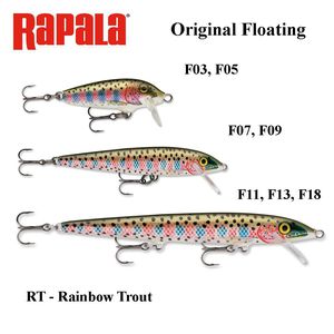 Vobleris Rapala Original Floating RT - Rainbow Trout 3 cm