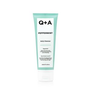 Q+A Peppermint Daily Cleanser Kasdienis veido prausiklis, 125ml