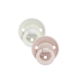 Elodie Details silikoniniai čiulptukai 0-6 mėn. Binky Bundle - Powder Pink, baltas/rožinis, 2vnt