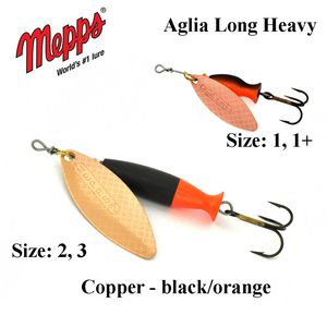 Sukriukė Mepps Aglia Long Heavy Copper-Black/Orange 16 g