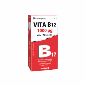 Vita B12 1 mg tabletės N30 