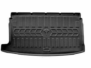 Guminis bagažinės kilimėlis VOLKSWAGEN Polo V 2009-2017  (hatchback/upper trunk) black /6024451