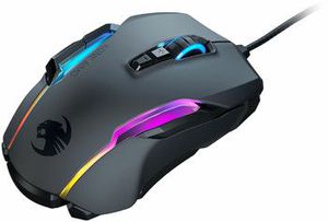ROCCAT Kone AIMO Remastered Black Wired Gaming mouse with 8 buttons and Multi color Lightning | 16000 DPI | 1000 Hz | 180 cm