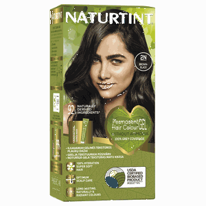 NATURTINT® ilgalaikiai plaukų dažai be amoniako, BROWN-BLACK 2N
