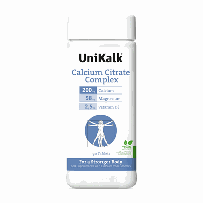 Unikalk kapsulės CALCIUM CITRATE COMPLEX + D, N90